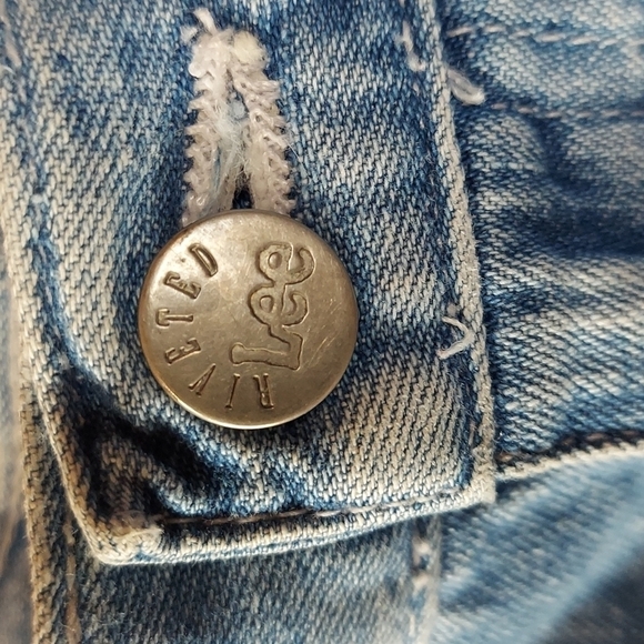 Lee riveted dungarees Jean skirt - Picture 3 of 5